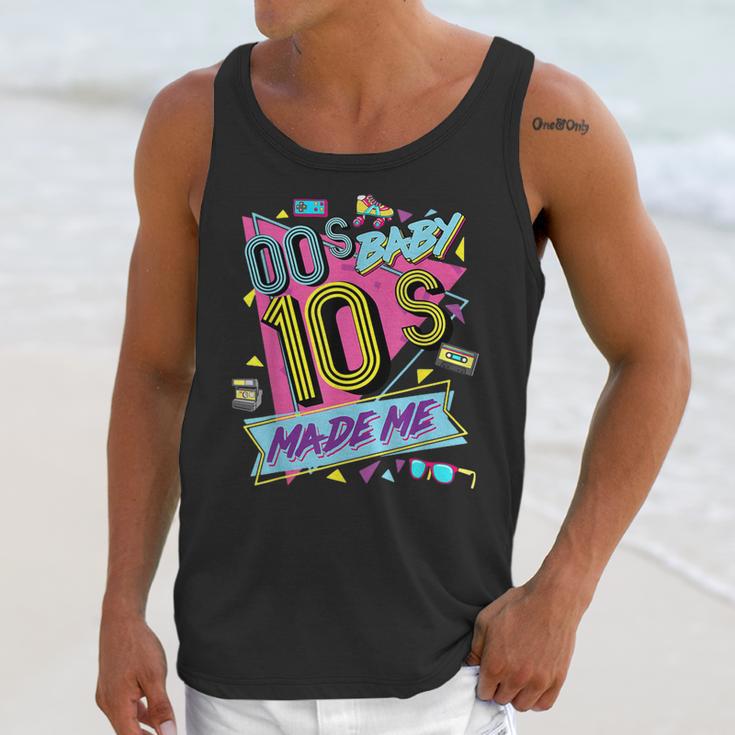 Retro Vintage 00's Baby 10's Made Me Nostalgia Classic Unisex Tank Top