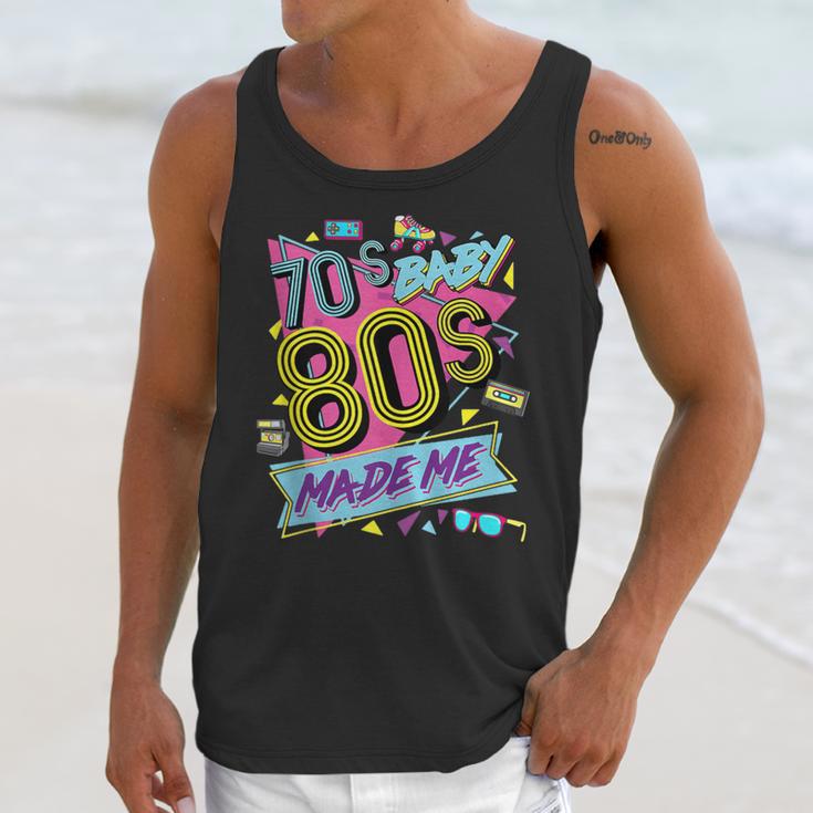 Retro Vintage 70's Baby 80's Made Me Nostalgia Classic Unisex Tank Top