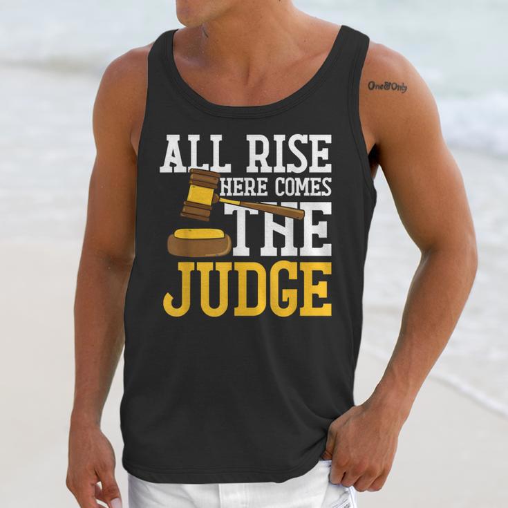 All Rise Here Comes The Judge Lawyer Graduation Quote Unisex Tank Top