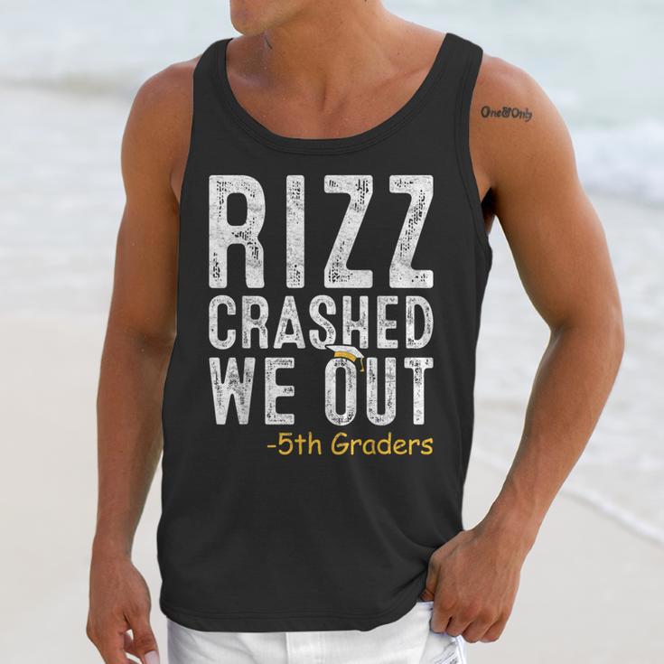 Rizz Crashed We Out 5th Grade Graduation Fifth Graders Unisex Tank Top