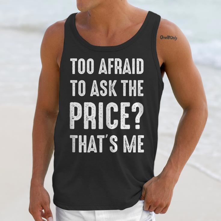 Sarcastic Budget Shopper Introvert Shopping Humor Unisex Tank Top