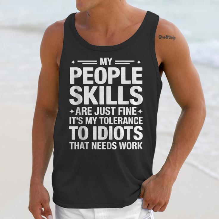 Sarcastic Saying Humor Introvert Workplace Attitude Unisex Tank Top Sarcastic Saying Humor Introvert Workplace Attitude Unisex Tank Top