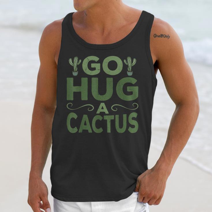 Sassy Saying Go Hug Cactus Introverts Sassy Quote No Hugs Unisex Tank Top Sassy Saying Go Hug Cactus Introverts Sassy Quote No Hugs Unisex Tank Top