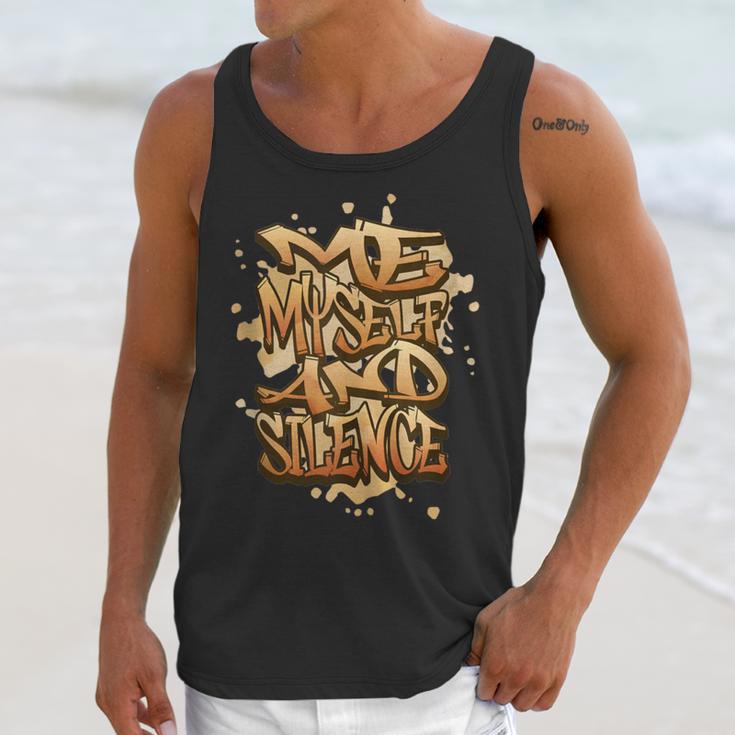 Self Care Introvert Relaxation Me Myself And Silence Retro Unisex Tank Top