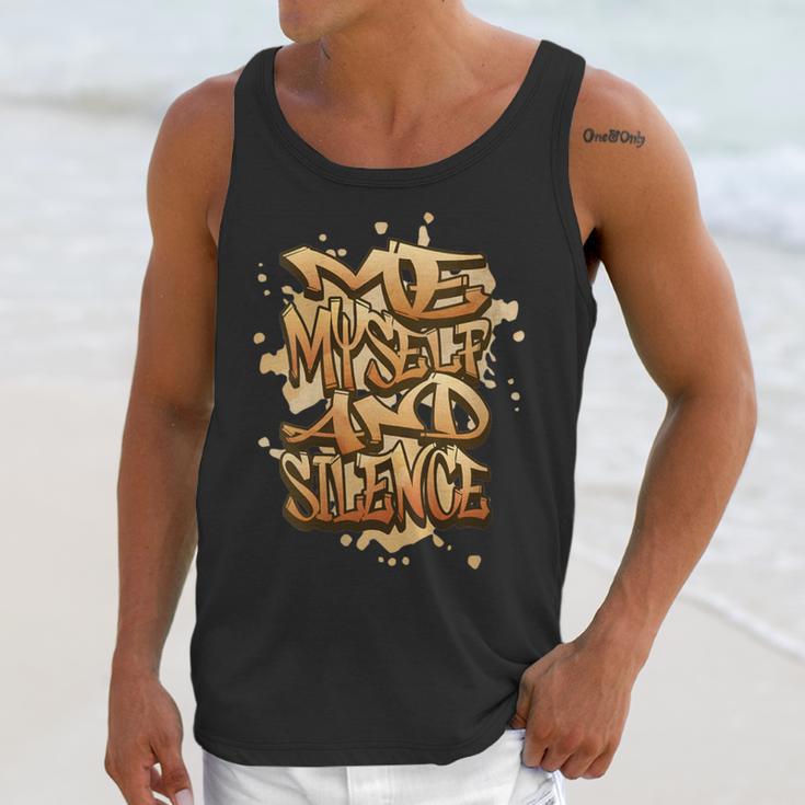 Self Care Introvert Relaxation Me Myself And Silence Retro Unisex Tank Top