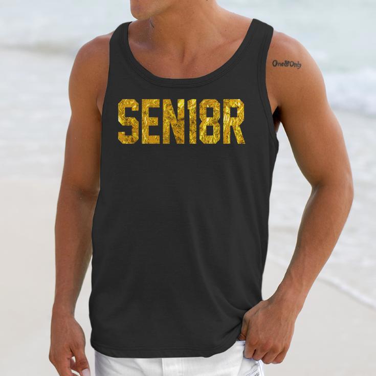 SEN18R Senior 2018 High School Graduation Party T-Shirt Unisex Tank Top