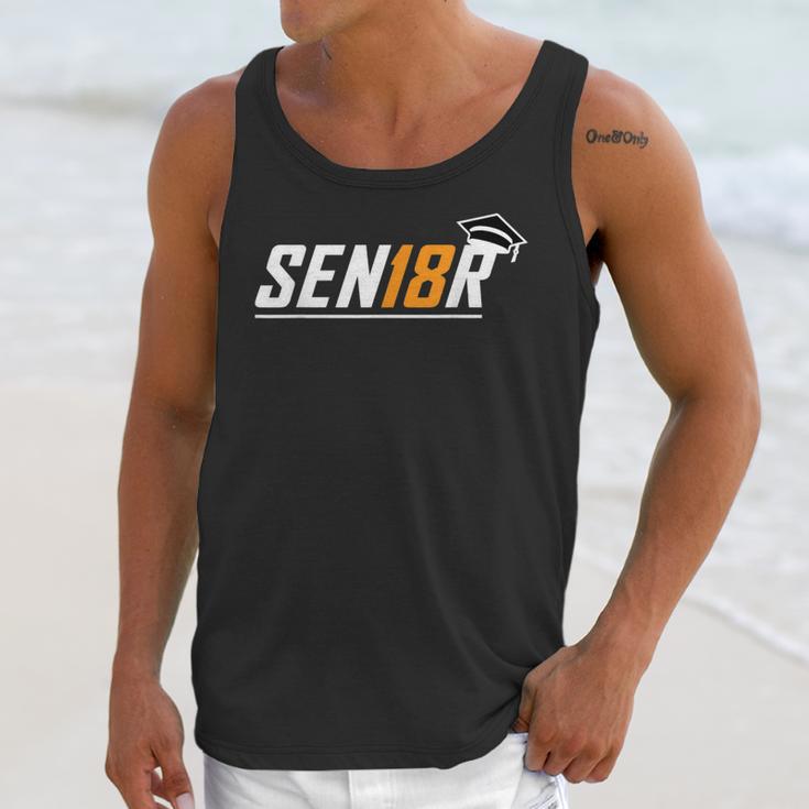 Senior 18 High School Graduation Eighteen Year Old Grad Unisex Tank Top