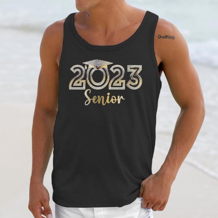 Senior 2023 Elegant Bling Graduation Senior 2023 Graduate Unisex Tank Top
