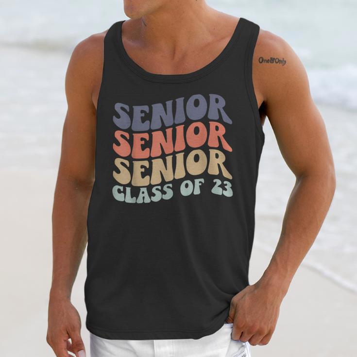 SENIOR 2023 Retro Class Of 2023 Seniors Graduation 23 Hippie Unisex Tank Top