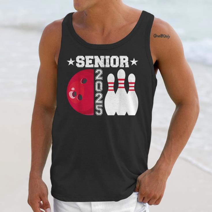 Senior 2025 Bowling Player Class Of 2025 Graduation Seniors Unisex Tank Top