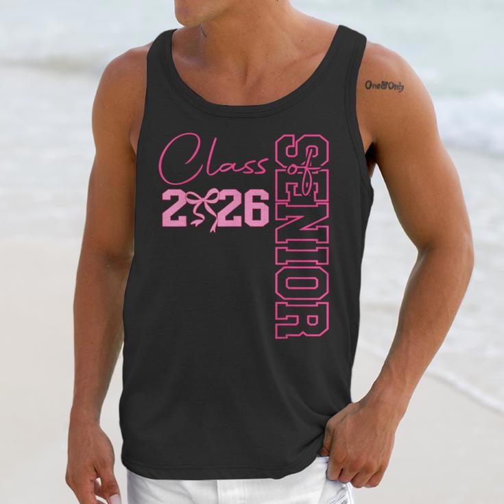 Senior 2026 Class Of 2026 Coquette Bow Graduation 2026 Unisex Tank Top