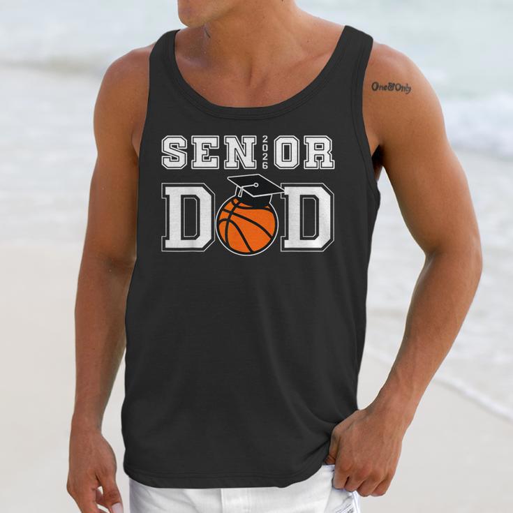 Senior 2026 Dad Basketball Graduation Unisex Tank Top