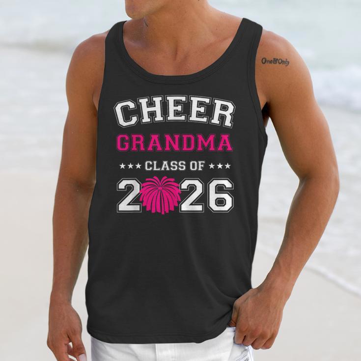 Senior Cheerleader Grandma Cheer Class Of 2026 Graduation Unisex Tank Top
