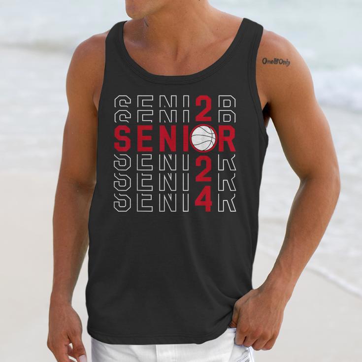 Senior Class Of 2024 Graduation 2024 Maroon Basketball Unisex Tank Top
