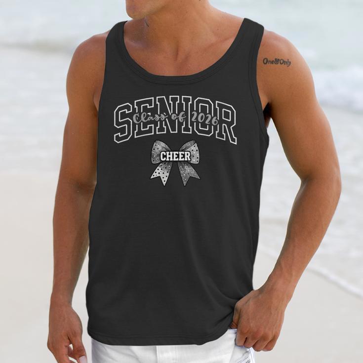 Senior Class Of 2026 Cheerleading Coquette Bow Graduation Unisex Tank Top