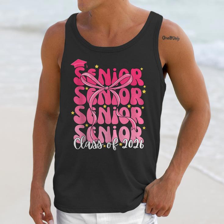 Senior Class Of 2026 Pink Coquette Bow Graduation 2026 Unisex Tank Top