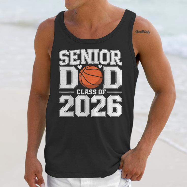Senior Dad Class Of 2026 Cute Basketball Dad Graduation 2026 Unisex Tank Top