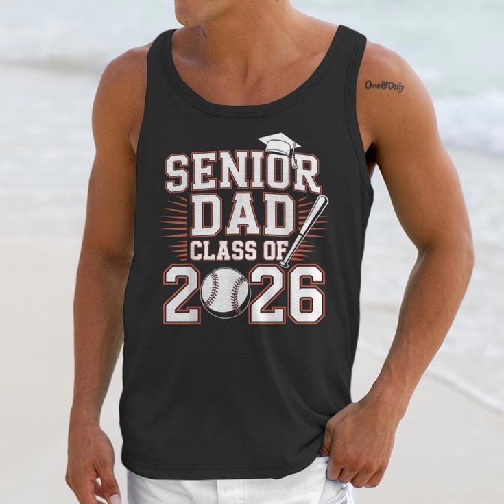 Senior Dad Class Of 2026 Graduate Baseball 2026 Graduation Unisex Tank Top