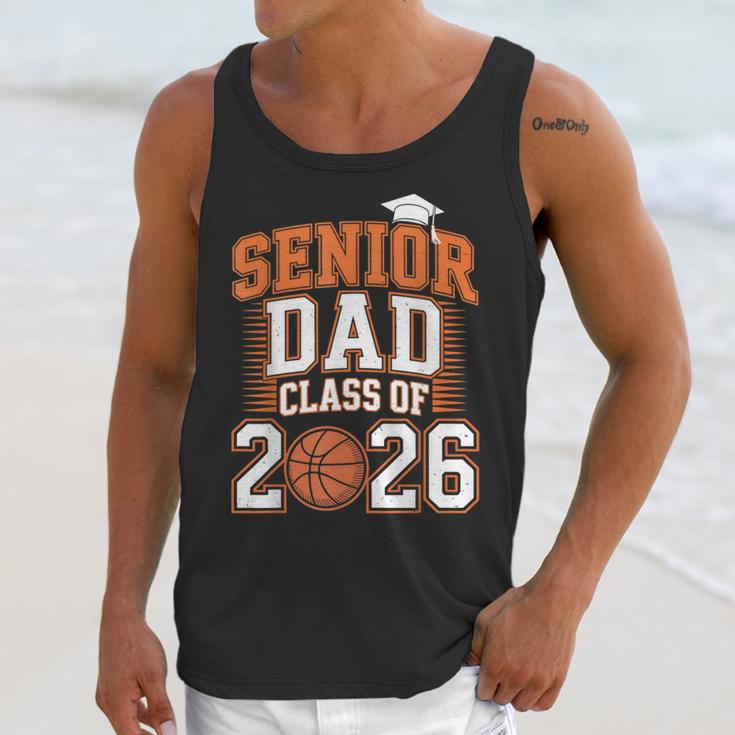 Senior Dad Class Of 2026 Graduate Basketball Graduation 2026 Unisex Tank Top