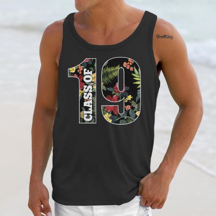 Senior Floral Class Of 2019 Shirt Graduation Idea Unisex Tank Top