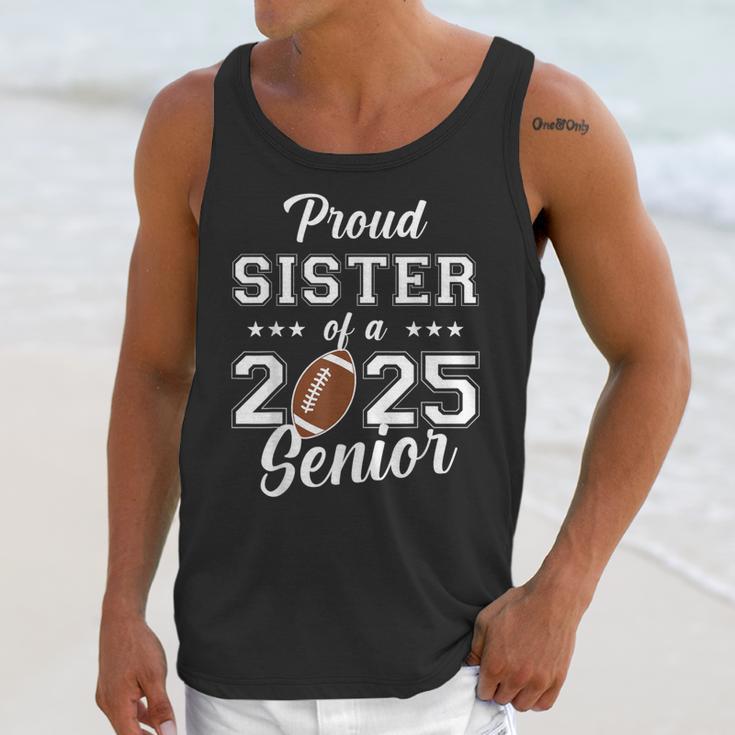 Senior Football Sister Class Of 2025 Graduation Graduate Unisex Tank Top