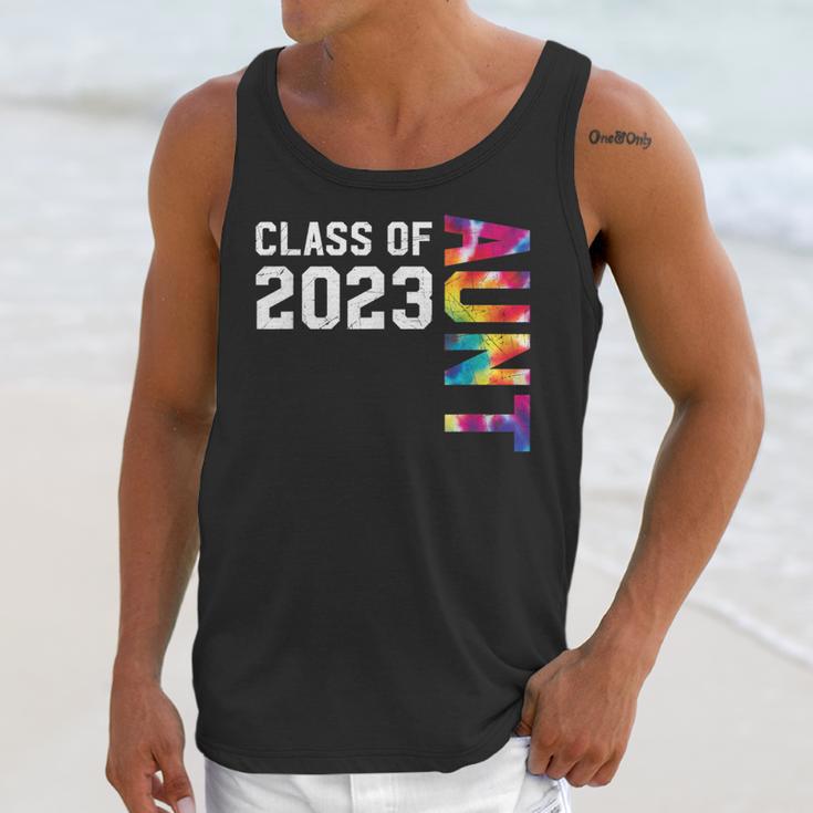 Senior Graduation Class Of 2023 Aunt Senior Tie Dye Unisex Tank Top