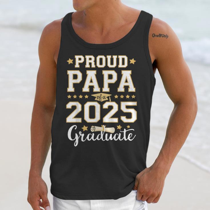 Senior Graduation Proud Papa 2025 Graduate Class Matching Unisex Tank Top