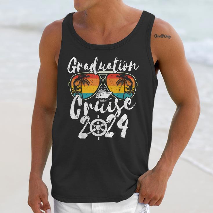 Senior Graduation Trip Cruise 2024 Retro Ship Party Cruise Unisex Tank Top