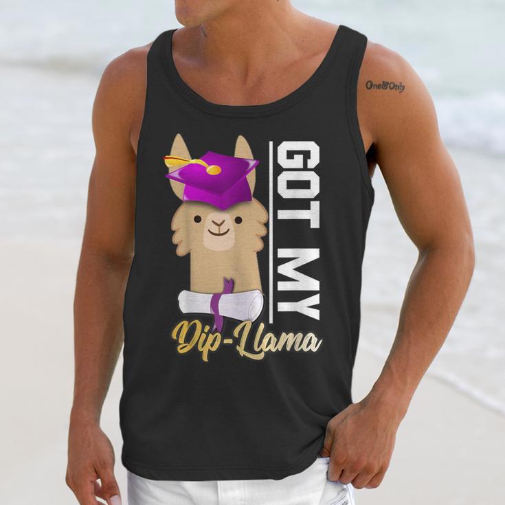 Senior Graduation TShirt 2019 Got My Diploma Llama Pun Shirt Unisex Tank Top