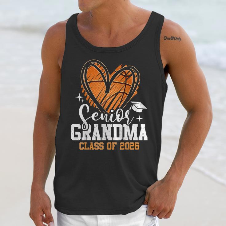 Senior Grandma Class Of 2026 Basketball Graduation Heart Unisex Tank Top