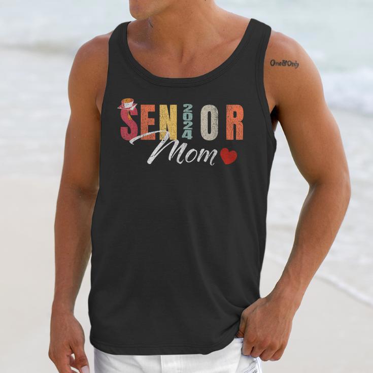 Senior Mom 2024 Graduation Heart Class Of 2024 Unisex Tank Top