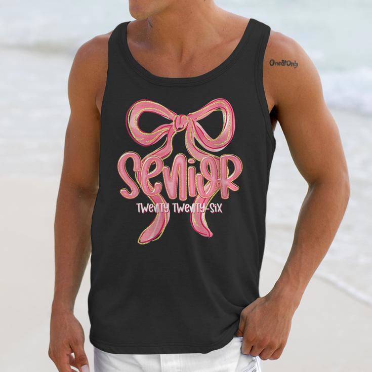 Senior Twenty Twenty-Six Coquette Graduation Class Of 2026 Unisex Tank Top