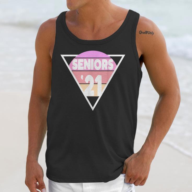Seniors 2021 For Her Him Retro 21 Graduation Class Unisex Tank Top