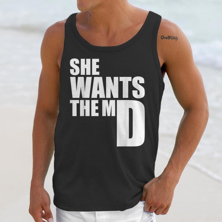 She Wants The MD Shirt Medical Graduation Doctor Unisex Tank Top