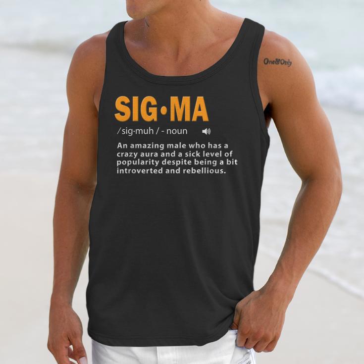Sigma Male Definition Crazy Aura Lone Wolf Introvert Unisex Tank Top Sigma Male Definition Crazy Aura Lone Wolf Introvert Unisex Tank Top