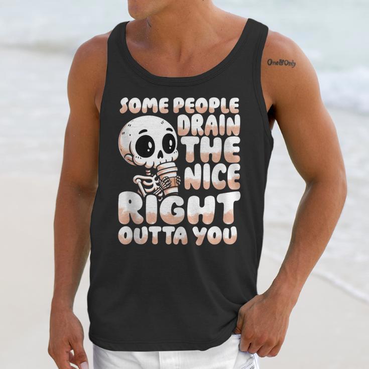 Skeleton Coffee Lover Introvert Unisex Tank Top Skeleton Coffee Lover Introvert Unisex Tank Top