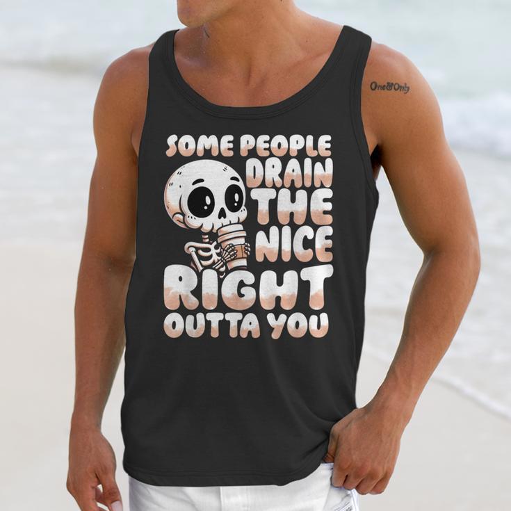 Skeleton Coffee Lover Introvert Unisex Tank Top Skeleton Coffee Lover Introvert Unisex Tank Top