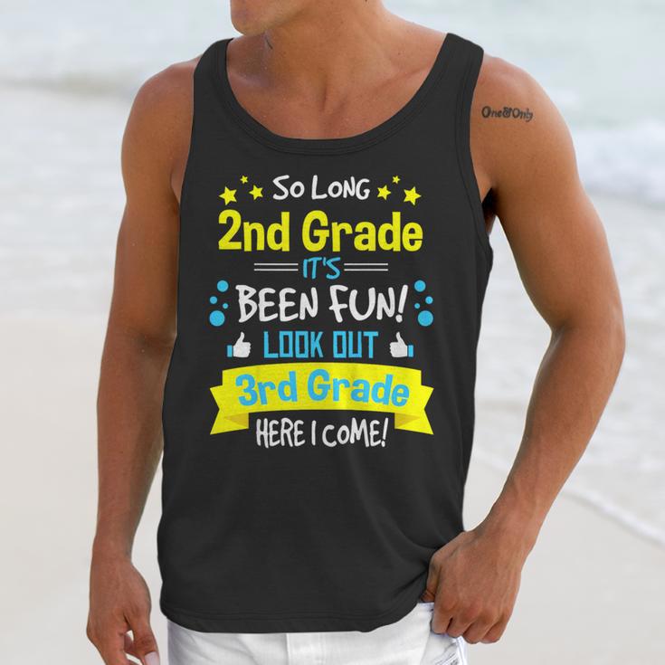 So Long 2nd Grade Here I Come 3rd Grader Graduation Unisex Tank Top