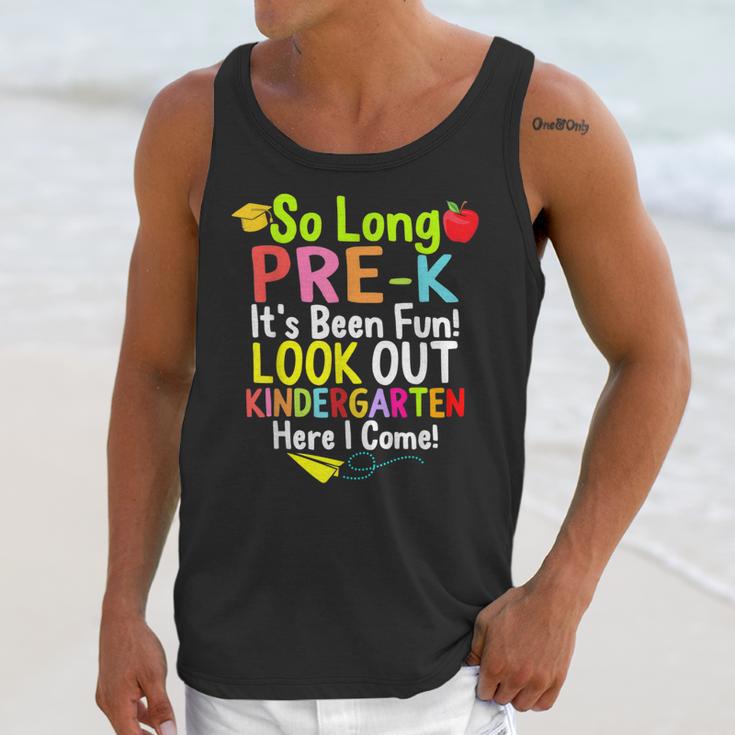 So Long Pre-K Kindergarten Here I Come Graduation Kids Unisex Tank Top