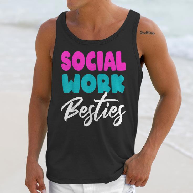Social Worker Work Coworkers Best Friend Graduation MSW Unisex Tank Top