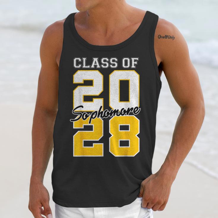 Sophomore 2028 Class Of 2028 Graduation 2028 10th Grade Unisex Tank Top