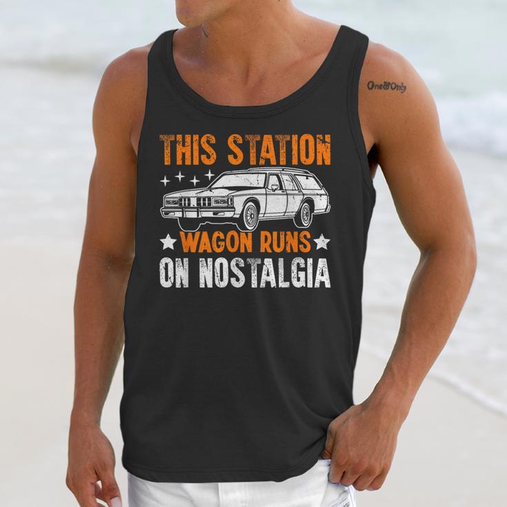 This Station Wagon Runs On Nostalgia Wagon Unisex Tank Top