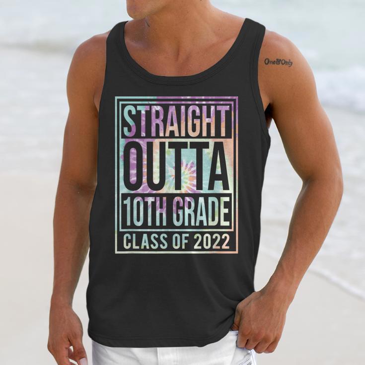 Straight Outta 10th Grade Class Of 2022 School Graduation Unisex Tank Top