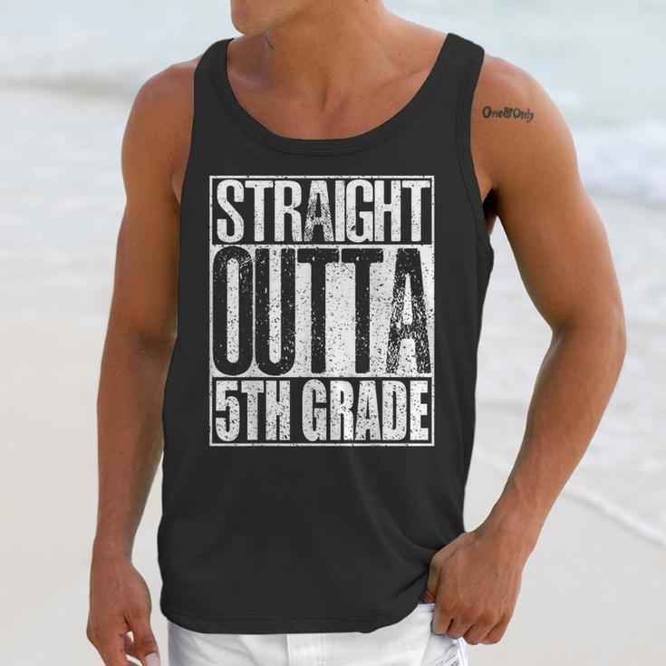 Straight Outta 5th Grade Shirt Graduation 2017 Unisex Tank Top