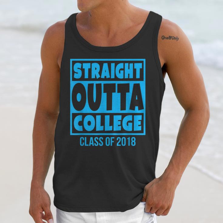 Straight Outta College Class Of 2018 Graduation Shirt Unisex Tank Top