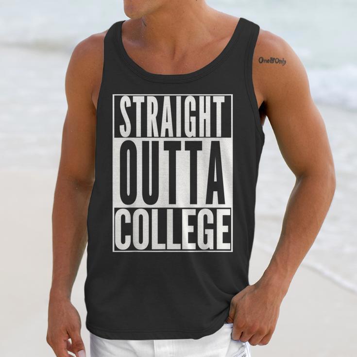STRAIGHT OUTTA COLLEGE Graduation 2019 Her Him Women Unisex Tank Top