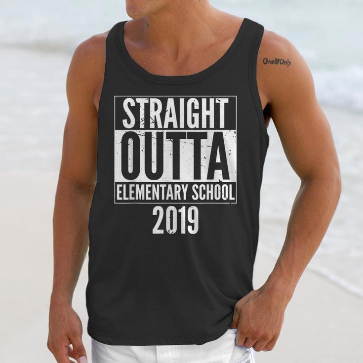 Straight Outta Elementary School 2019 Graduation Fun Unisex Tank Top