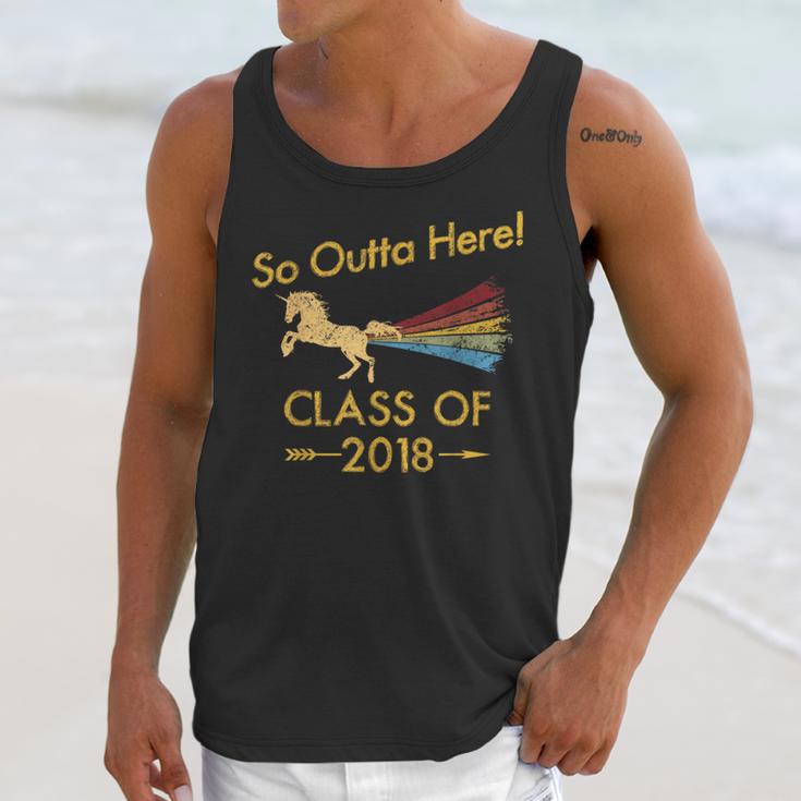 STRAIGHT OUTTA HIGH SCHOOL 2018 Grad Graduation Shirt Unisex Tank Top