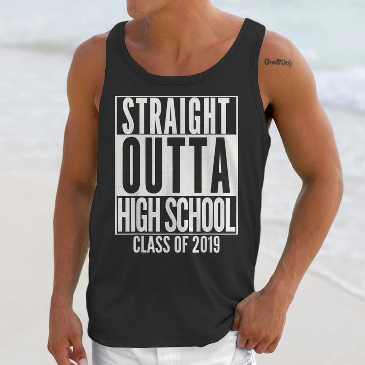 STRAIGHT OUTTA HIGH SCHOOL Senior 2019 Graduation Unisex Tank Top