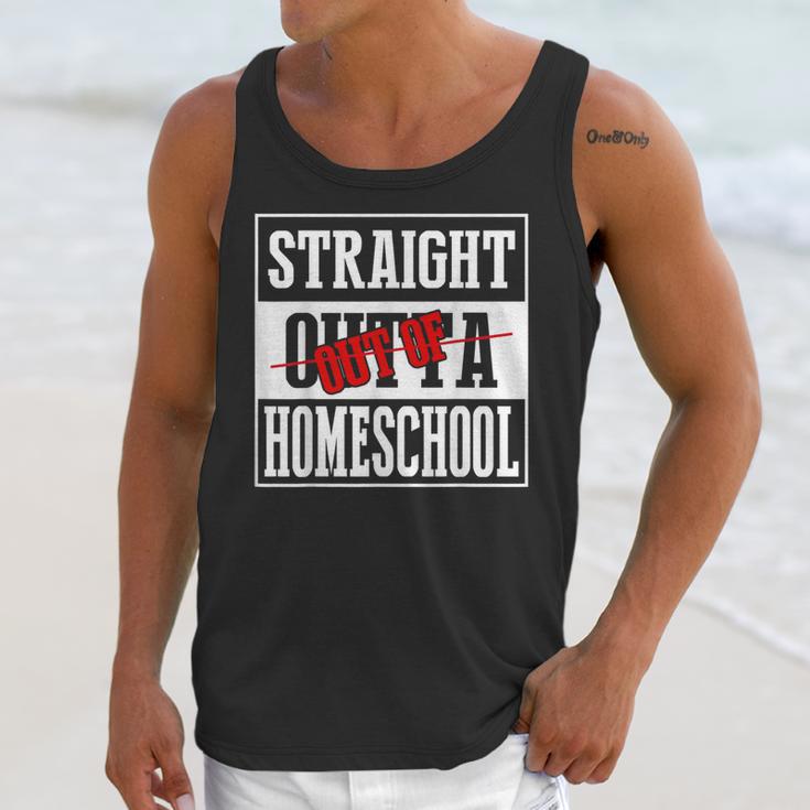 Straight Outta Homeschool Shirt Graduation Unisex Tank Top